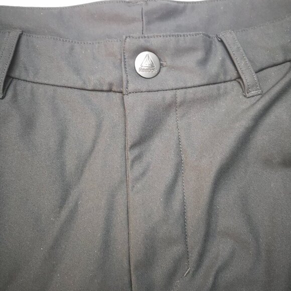 Reebok Men's Size 34/32 Zipper & Button Closure Black Pants - Picture 6 of 11